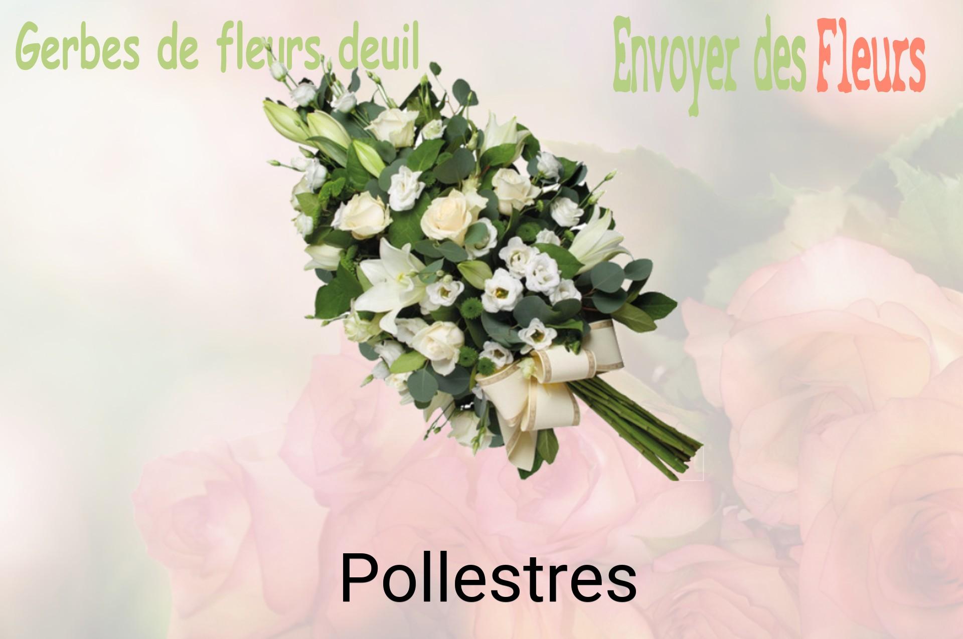 Gerbe de fleurs de deuil livrée à Pollestres